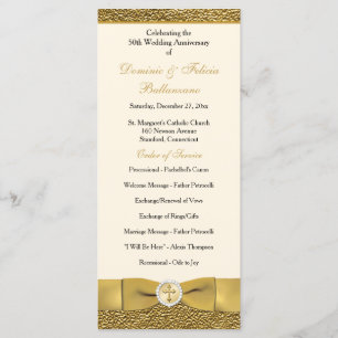 Elfenbeingoldene Hochzeit Jahrestag des Vow-Renewa Programm