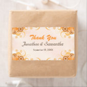 Elfenbeingoldpfirsich Große Hochzeit Vielen Dank (Insitu)