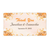 Elfenbeingoldpfirsich Große Hochzeit Vielen Dank (Vorne)