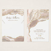 Elfenbeingoldverkleidungskarte (Vorne & Hinten)