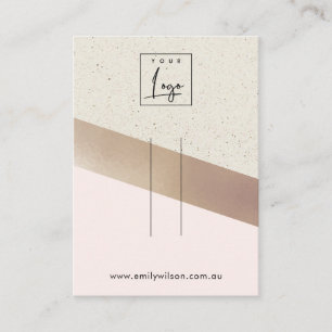 Elfenbeinhalterung Rose Gold Foil Pink Cement Clip Visitenkarte