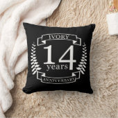 Elfenbeinhochzeit 14 Jahre Kissen (Decke)