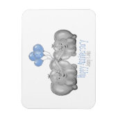 Elfenbeinhochzeit: Elefantengeschenk Magnet (Vertikal)