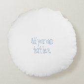 Elfenbeinhochzeit: Elefantengeschenk Rundes Kissen (Rückseite)