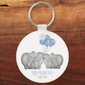 Elfenbeinhochzeit: Elefantengeschenk Schlüsselanhänger (Vorderseite)