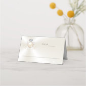 Elfenbeinhochzeit Tischnummern und Platzkarten Com (Rückseite)