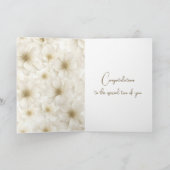 Elfenbeinische Blume für Hochzeiten mit religiösem Karte (Innenseite)