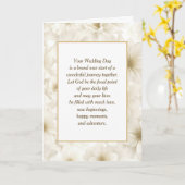 Elfenbeinische Blume für Hochzeiten mit religiösem Karte (Gelbe Blume)