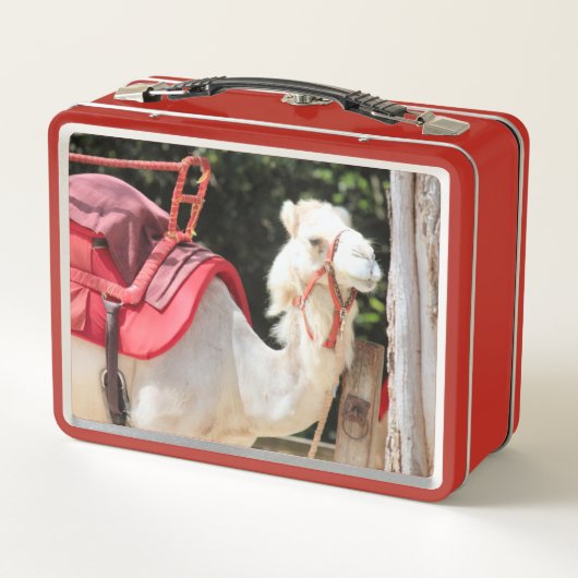 Elfenbeinkamel Metall Brotdose (Rückseite)