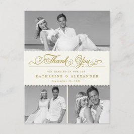 Elfenbeinkapelle 3 Foto Hochzeit Danke, Pos Postkarte