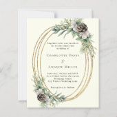 Elfenbeinkiefernwald Einladung zur Hochzeit (Vorderseite)