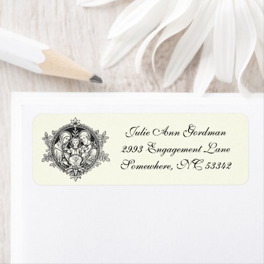 Elfenbeinklassik Elegant Katholische Heilige Famil (Insitu)