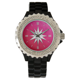 Elfenbeinkompass-Rose - Hintergrund des Armbanduhr