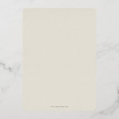 Elfenbeinkranke Asclepius+Laurel Wreath Folieneinladung (Rückseite)