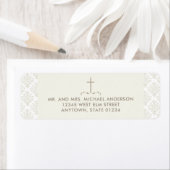 Elfenbeinkreuz mit Damaskusmuster (Insitu)