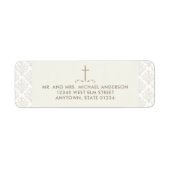 Elfenbeinkreuz mit Damaskusmuster (Vorne)