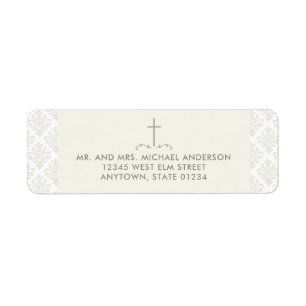 Elfenbeinkreuz mit Damaskusmuster