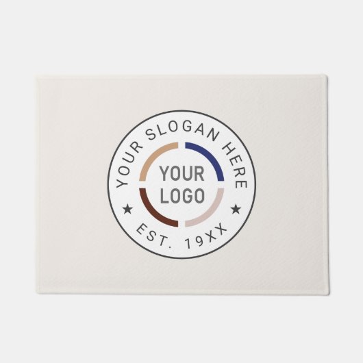 Elfenbeinküche mit eigenem Logo-Geschäft - Doormat Fußmatte (Vorderseite)