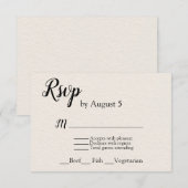Elfenbeinküche - RSVP mit Menüauswahl Karte (Vorne/Hinten)