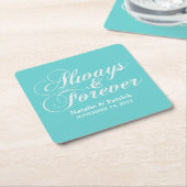 Elfenbeinkühe Hochzeitspapier-Untersetzer für imme Rechteckiger Pappuntersetzer (angewinkelt)