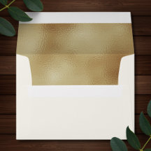 Elfenbeinkühe Imitate Goldfoil Formal 12x18 Envelo