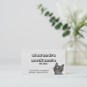 Elfenbeinkühe, Minimalistische Haustiere Sitter un Visitenkarte (Stehend Vorderseite)