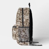 Elfenbeinküste auf Braun Bedruckter Rucksack (Rechts)