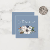 Elfenbeinküste Blume auf blau Danksagkarten Mitteilungskarte (Vorderseite/Rückseite Beispiel)