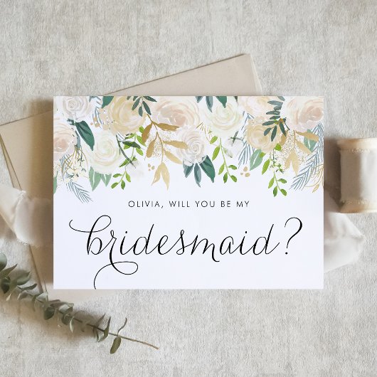 Elfenbeinküste Blume Elegant wirst du meine Brides Karte