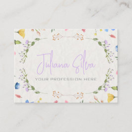 Elfenbeinküste Blume Visitenkarte