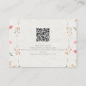 Elfenbeinküste Blume Wasserfarbe mit QR Visitenkarte (Rückseite)