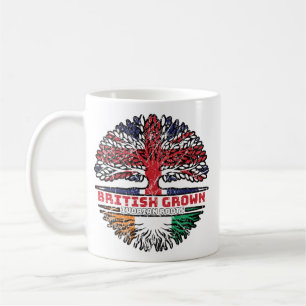 Elfenbeinküste - Britische Tree-Roots-Fahne der iv Kaffeetasse