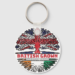 Elfenbeinküste - Britische Tree-Roots-Fahne der iv Schlüsselanhänger