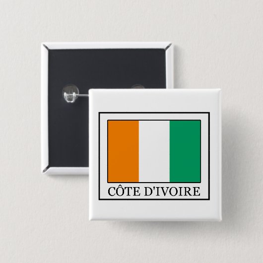 Elfenbeinküste Button (Vorne & Hinten)