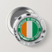 Elfenbeinküste Button (Vorne & Hinten)