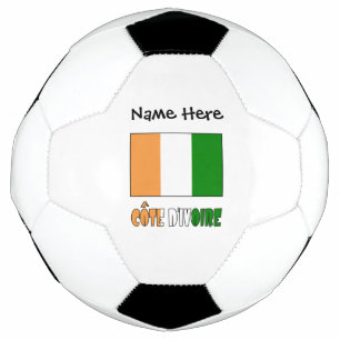 Elfenbeinküste Côte d'Ivoire Flagge Schwarz Person Fußball