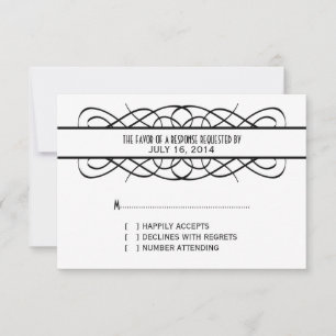 Elfenbeinküste Deko Blüh Response Card RSVP Karte