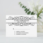 Elfenbeinküste Deko Blüh Response Card RSVP Karte (Stehend Vorderseite)