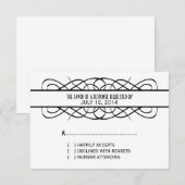 Elfenbeinküste Deko Blüh Response Card RSVP Karte (Vorne/Hinten)