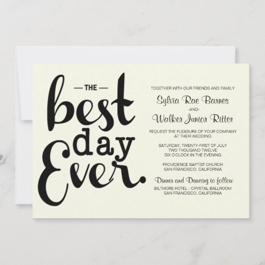 Elfenbeinküste - Einladung zu Hochzeiten (Vorderseite)