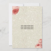 Elfenbeinküste Elegante Blumengold Medical Nurse A Einladung (Rückseite)