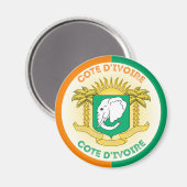 Elfenbeinküste-Erbe-Emblem Magnet (Vorderseite/Rückseite)
