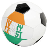 Elfenbeinküste Fahne Adorable Patriotic Fußball (Dreiviertel)