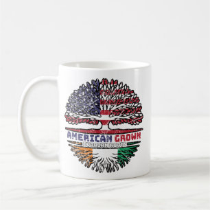 Elfenbeinküste - Fahne für Baumwurzeln in den USA Kaffeetasse