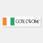 Elfenbeinküste-Flagge Autoaufkleber (Vorne)