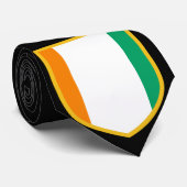 Elfenbeinküste-Flagge Krawatte mit individuellem N (Gerollt)