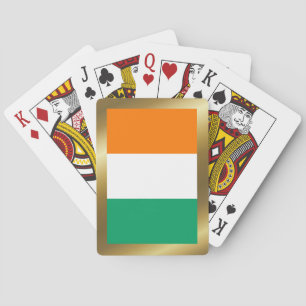 Elfenbeinküste Flagge Spielkarten
