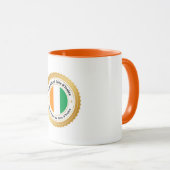 Elfenbeinküste-Flagge Tasse (VorderseiteRechts)
