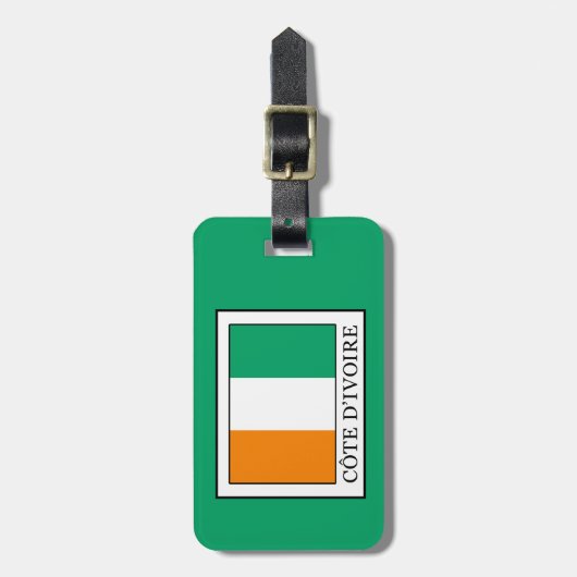 Elfenbeinküste Gepäckanhänger (Vorderseite vertikal)