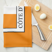 Elfenbeinküste Geschirrtuch (Viertel Falte)